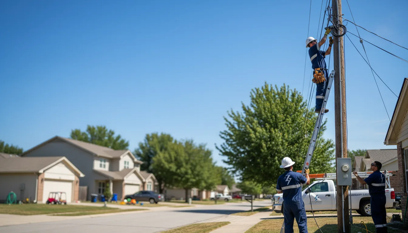 Residential electrician providing installation services in Cambridge, ID